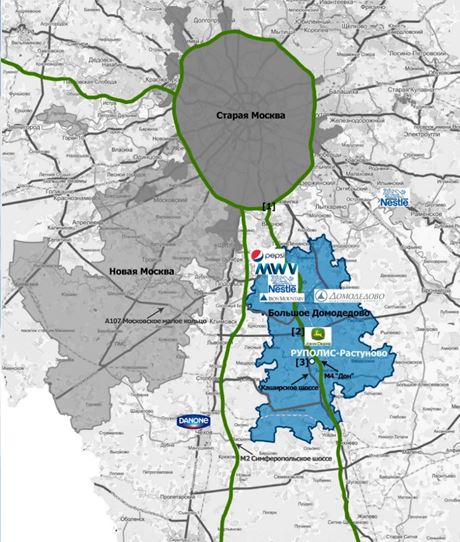 Городской округ домодедово карта