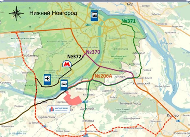 Зеленый город нижегородская область карта