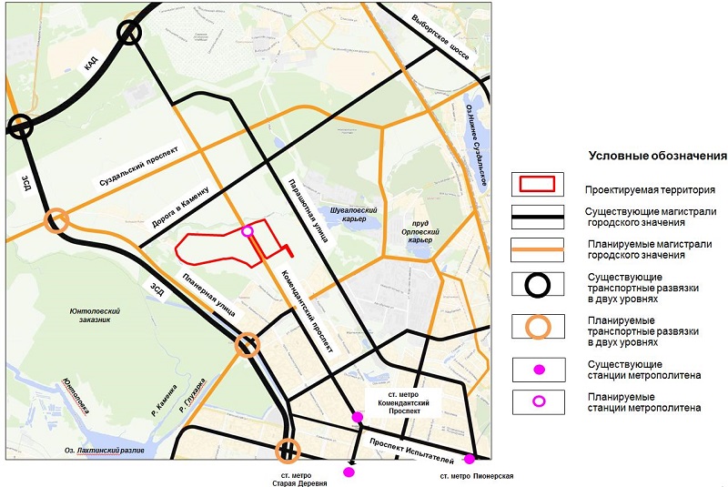 План застройки спб на карте